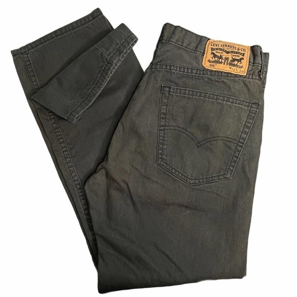 Levi Strauss Other - Levi Strauss 505 Men's Denim Jeans Straight Leg Dark Gray 32 x 30
